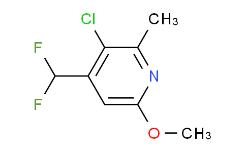 AM43075 | 1805079-26-8 | 3-Chloro-4-(difluoromethyl)-6-methoxy-2-methylpyridine