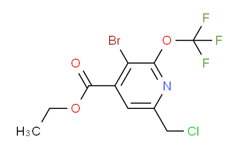 AM43080 | 1806217-68-4 | Ethyl 3-bromo-6-(chloromethyl)-2-(trifluoromethoxy)pyridine-4-carboxylate