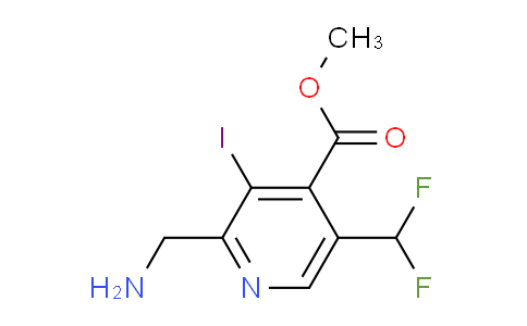 AM43091 | 1805613-34-6 | Methyl 2-(aminomethyl)-5-(difluoromethyl)-3-iodopyridine-4-carboxylate