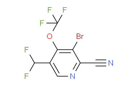 AM43095 | 1803978-83-7 | 3-Bromo-2-cyano-5-(difluoromethyl)-4-(trifluoromethoxy)pyridine