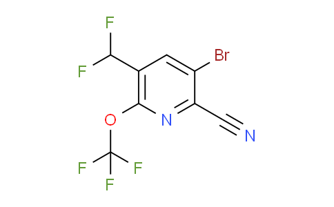 AM43114 | 1804650-35-8 | 3-Bromo-2-cyano-5-(difluoromethyl)-6-(trifluoromethoxy)pyridine