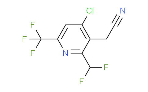 4-Chloro-2-(difluoromethyl)-6-(trifluoromethyl)pyridine-3-acetonitrile