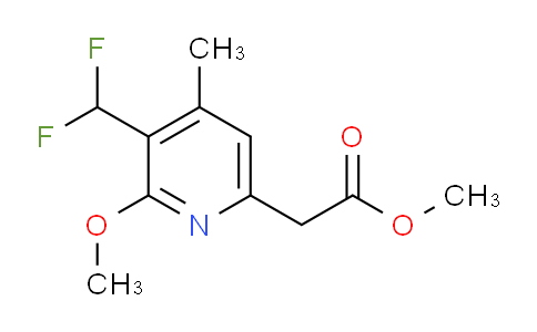 Methyl 3-(difluoromethyl)-2-methoxy-4-methylpyridine-6-acetate