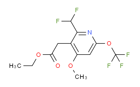 AM43119 | 1805011-15-7 | Ethyl 2-(difluoromethyl)-4-methoxy-6-(trifluoromethoxy)pyridine-3-acetate