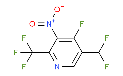 5-(Difluoromethyl)-4-fluoro-3-nitro-2-(trifluoromethyl)pyridine