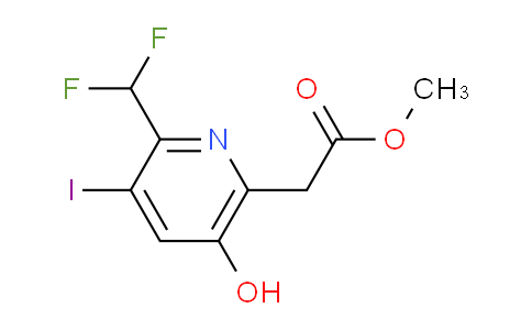 AM43188 | 1805257-16-2 | Methyl 2-(difluoromethyl)-5-hydroxy-3-iodopyridine-6-acetate