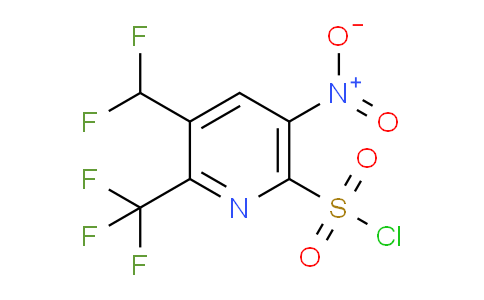 3-(Difluoromethyl)-5-nitro-2-(trifluoromethyl)pyridine-6-sulfonyl chloride