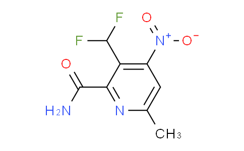 3-(Difluoromethyl)-6-methyl-4-nitropyridine-2-carboxamide