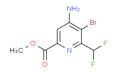 AM43230 | 1805090-99-6 | Methyl 4-amino-3-bromo-2-(difluoromethyl)pyridine-6-carboxylate