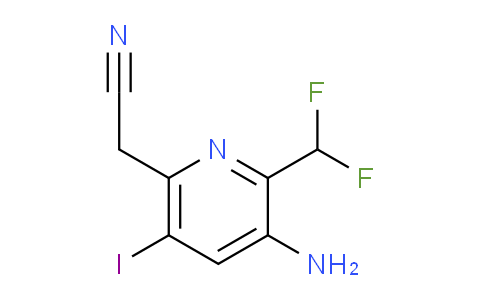 AM43253 | 1805135-82-3 | 3-Amino-2-(difluoromethyl)-5-iodopyridine-6-acetonitrile