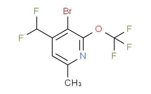 AM43261 | 1803630-24-1 | 3-Bromo-4-(difluoromethyl)-6-methyl-2-(trifluoromethoxy)pyridine
