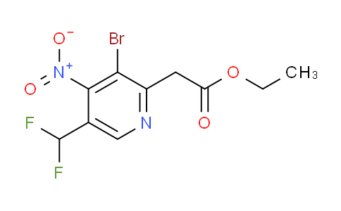 AM43298 | 1806997-35-2 | Ethyl 3-bromo-5-(difluoromethyl)-4-nitropyridine-2-acetate