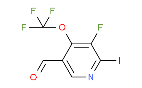 3-Fluoro-2-iodo-4-(trifluoromethoxy)pyridine-5-carboxaldehyde