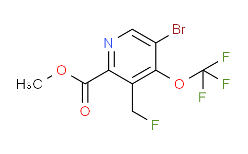 Methyl 5-bromo-3-(fluoromethyl)-4-(trifluoromethoxy)pyridine-2-carboxylate
