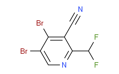 3-Cyano-4,5-dibromo-2-(difluoromethyl)pyridine