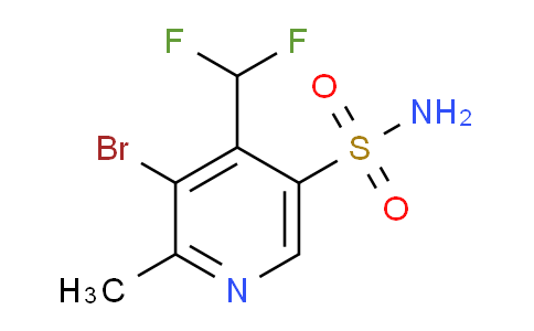 3-Bromo-4-(difluoromethyl)-2-methylpyridine-5-sulfonamide