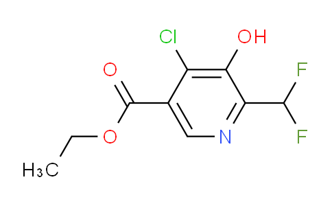 AM43353 | 1804857-52-0 | Ethyl 4-chloro-2-(difluoromethyl)-3-hydroxypyridine-5-carboxylate