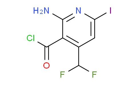 2-Amino-4-(difluoromethyl)-6-iodopyridine-3-carbonyl chloride