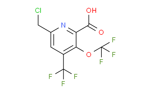 AM43374 | 1806765-46-7 | 6-(Chloromethyl)-3-(trifluoromethoxy)-4-(trifluoromethyl)pyridine-2-carboxylic acid