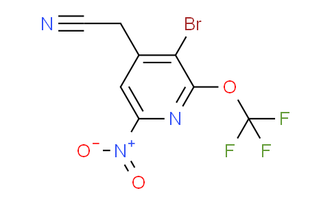 AM43377 | 1804569-66-1 | 3-Bromo-6-nitro-2-(trifluoromethoxy)pyridine-4-acetonitrile