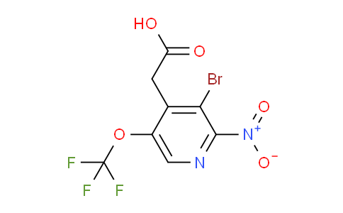 AM43404 | 1804567-86-9 | 3-Bromo-2-nitro-5-(trifluoromethoxy)pyridine-4-acetic acid