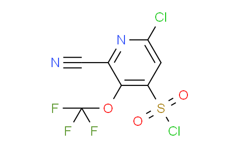 6-Chloro-2-cyano-3-(trifluoromethoxy)pyridine-4-sulfonyl chloride