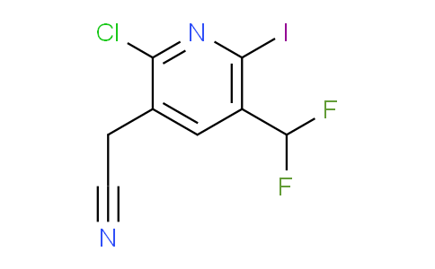 2-Chloro-5-(difluoromethyl)-6-iodopyridine-3-acetonitrile