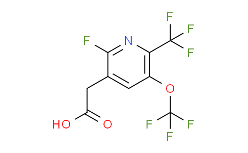 2-Fluoro-5-(trifluoromethoxy)-6-(trifluoromethyl)pyridine-3-acetic acid
