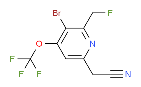 AM43436 | 1804451-40-8 | 3-Bromo-2-(fluoromethyl)-4-(trifluoromethoxy)pyridine-6-acetonitrile