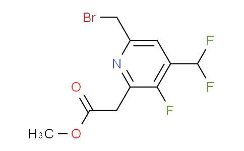 AM43446 | 1806018-32-5 | Methyl 6-(bromomethyl)-4-(difluoromethyl)-3-fluoropyridine-2-acetate
