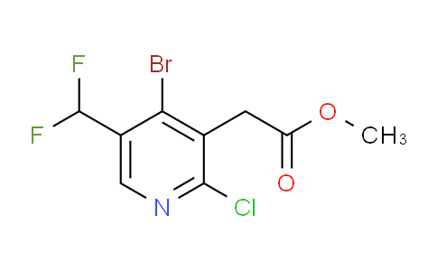 Methyl 4-bromo-2-chloro-5-(difluoromethyl)pyridine-3-acetate