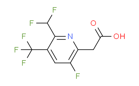 2-(Difluoromethyl)-5-fluoro-3-(trifluoromethyl)pyridine-6-acetic acid