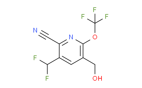 2-Cyano-3-(difluoromethyl)-6-(trifluoromethoxy)pyridine-5-methanol