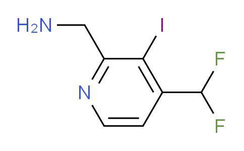 2-(Aminomethyl)-4-(difluoromethyl)-3-iodopyridine