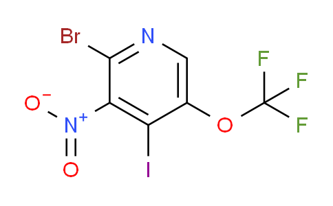 2-Bromo-4-iodo-3-nitro-5-(trifluoromethoxy)pyridine