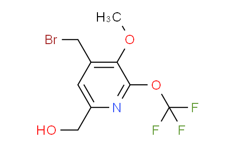 4-(Bromomethyl)-3-methoxy-2-(trifluoromethoxy)pyridine-6-methanol