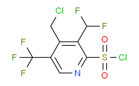 AM43504 | 1361854-76-3 | 4-(Chloromethyl)-3-(difluoromethyl)-5-(trifluoromethyl)pyridine-2-sulfonyl chloride