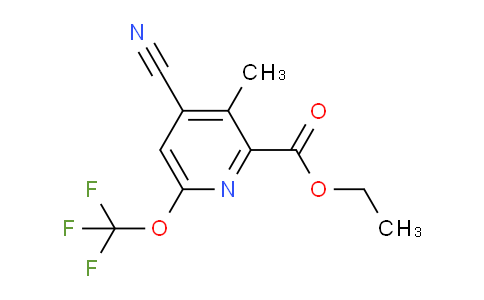 Ethyl 4-cyano-3-methyl-6-(trifluoromethoxy)pyridine-2-carboxylate