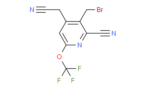 3-(Bromomethyl)-2-cyano-6-(trifluoromethoxy)pyridine-4-acetonitrile