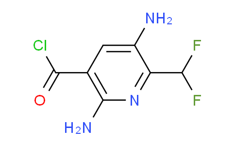 3,6-Diamino-2-(difluoromethyl)pyridine-5-carbonyl chloride