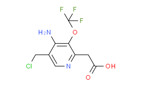 4-Amino-5-(chloromethyl)-3-(trifluoromethoxy)pyridine-2-acetic acid