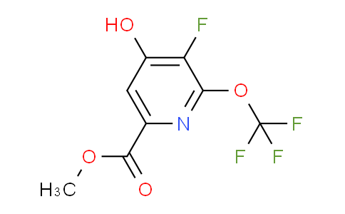 AM43523 | 1804813-80-6 | Methyl 3-fluoro-4-hydroxy-2-(trifluoromethoxy)pyridine-6-carboxylate