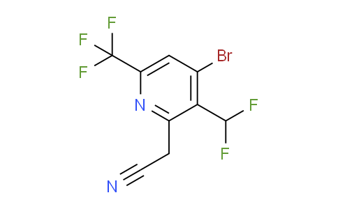 AM43530 | 1807006-08-1 | 4-Bromo-3-(difluoromethyl)-6-(trifluoromethyl)pyridine-2-acetonitrile