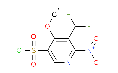 3-(Difluoromethyl)-4-methoxy-2-nitropyridine-5-sulfonyl chloride