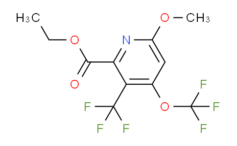 Ethyl 6-methoxy-4-(trifluoromethoxy)-3-(trifluoromethyl)pyridine-2-carboxylate