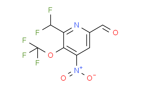 AM43555 | 1806762-90-2 | 2-(Difluoromethyl)-4-nitro-3-(trifluoromethoxy)pyridine-6-carboxaldehyde