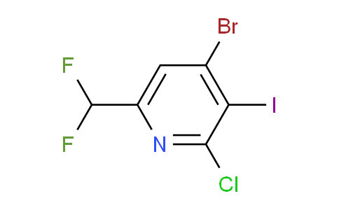 4-Bromo-2-chloro-6-(difluoromethyl)-3-iodopyridine