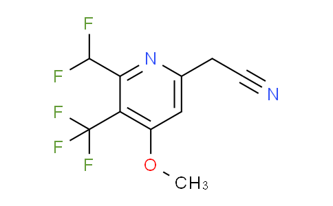 2-(Difluoromethyl)-4-methoxy-3-(trifluoromethyl)pyridine-6-acetonitrile