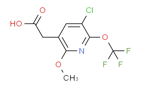 3-Chloro-6-methoxy-2-(trifluoromethoxy)pyridine-5-acetic acid