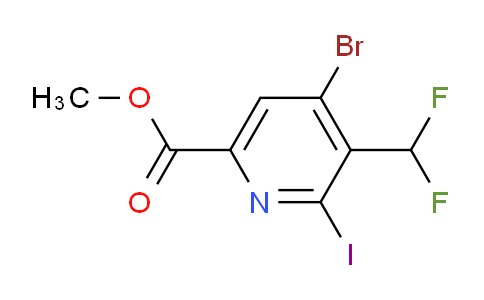 AM43597 | 1805344-98-2 | Methyl 4-bromo-3-(difluoromethyl)-2-iodopyridine-6-carboxylate